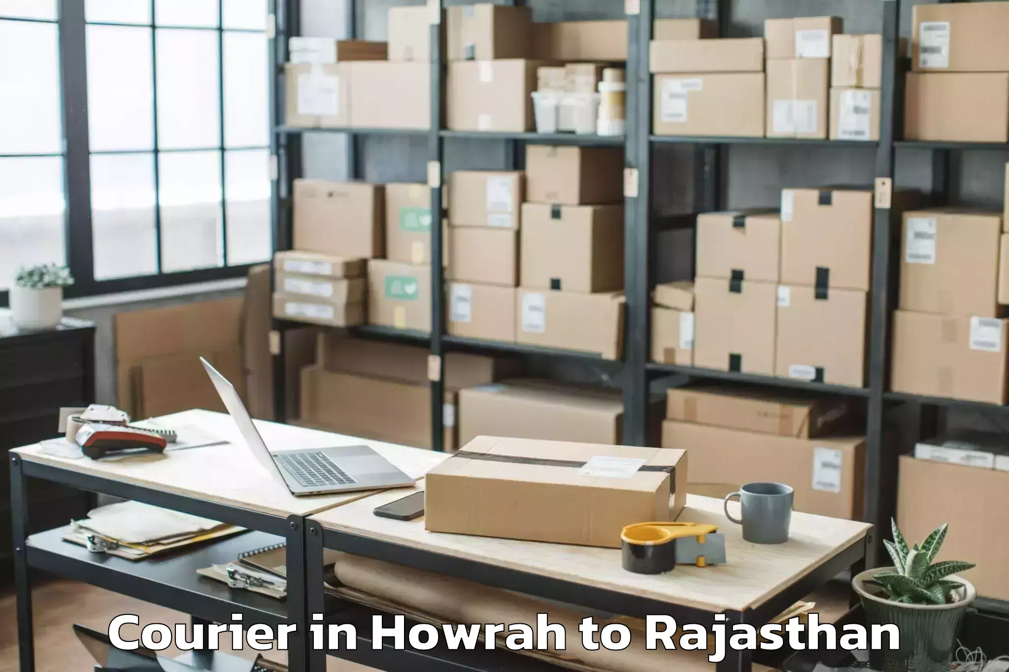 Professional Howrah to Hindaun Courier